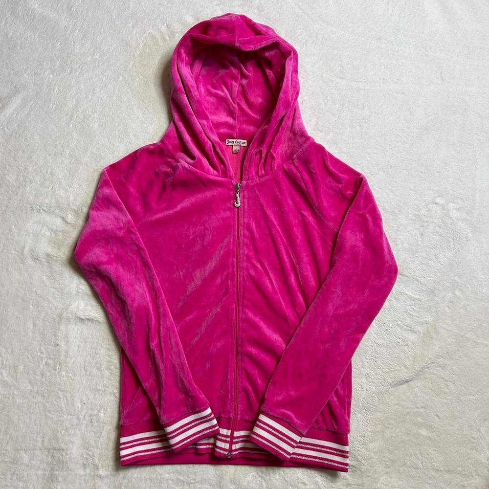 Juicy Couture Pink Velour Zip up
